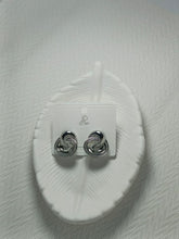 Geometric Silver Hoop Earrings